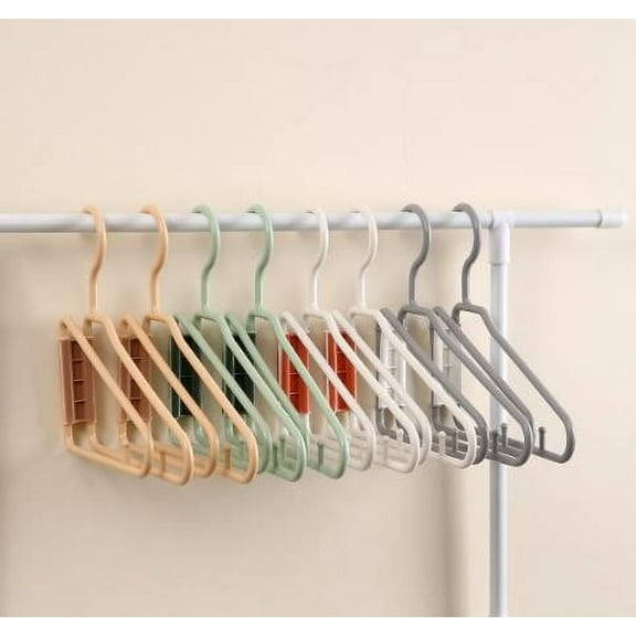 Clothes Hanger, Foldable Plastic Design for Closet Use, Compact and Space-saving Hanger, Travel Friendly and Durable Garment Storage Accessory, Ihhxbz | Gray