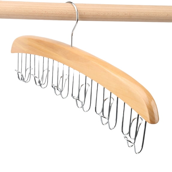 Clothes Hanger Large Capacity Windproof Wood Women Girls Wardrobe Tank Top Hanger Household Supplies -A