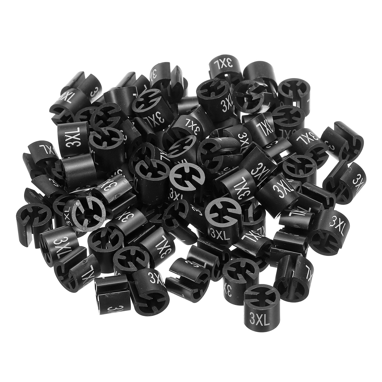 Clothes Hanger Marker 3XL Size Fit Hanger Rod for Garment Color Coding