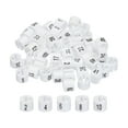thumbnail image 1 of Clothes Hanger Marker Colored Hanger Sizer Garment Markers Tag (Number 1-50, White), Set of 50, 1 of 5