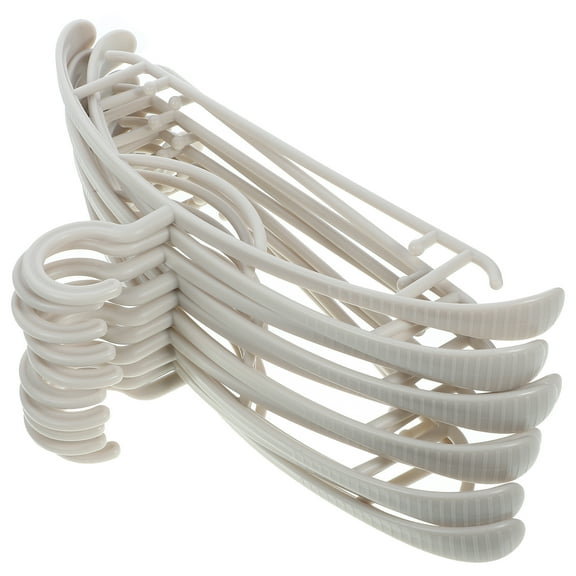 Clothes Hanger Nonslip Storage Rack Simple Hotel Plastic Home Broad Shoulders Jeans Hanging Support 10 Pcs