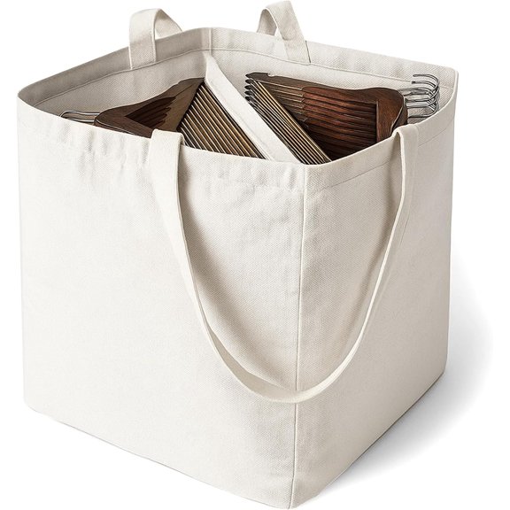 Clothes Hanger Organizer Bag, Hanger Triangle Storage Bag with Handles for Closet Laundry Rooms Wardrobe Drying Rack