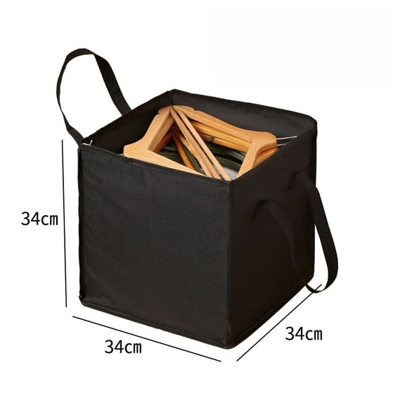 Clothes Hanger Organizer Bag-Rigid, Hanger Storage Containers with Lid, Large Hanger Holder Separate Triangle Hanger Caddy Organizer Box for Closet Tidier Laundry Rooms Wardrobe Drying Rack