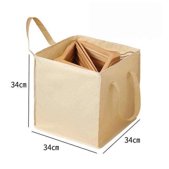 Clothes Hanger Organizer Bag-Rigid, Hanger Storage Containers with Lid, Large Hanger Holder Separate Triangle Hanger Caddy Organizer Box for Closet Tidier Laundry Rooms Wardrobe Drying Rack