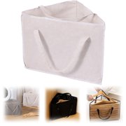 Clothes Hanger Organizer Holder for Space Saving,18.1" Hanger Triangle Storage Bag with Handles for Closet Tidier Laundry Rooms Wardrobe Drying Rack,Waterproof ContainerGrey