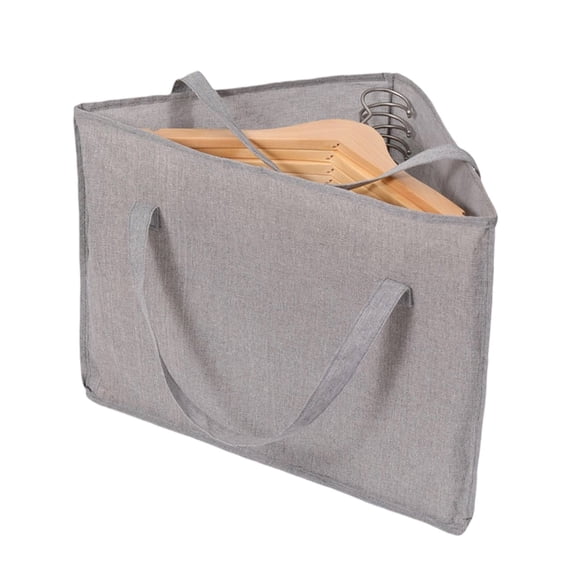 Clothes Hanger Organizer Holder for Space Saving, Fresheracc Hanger Triangle Storage Bag with Handles for Closet Tidier Laundry Rooms Wardrobe Drying Rack, Waterproof Container (Triangle)
