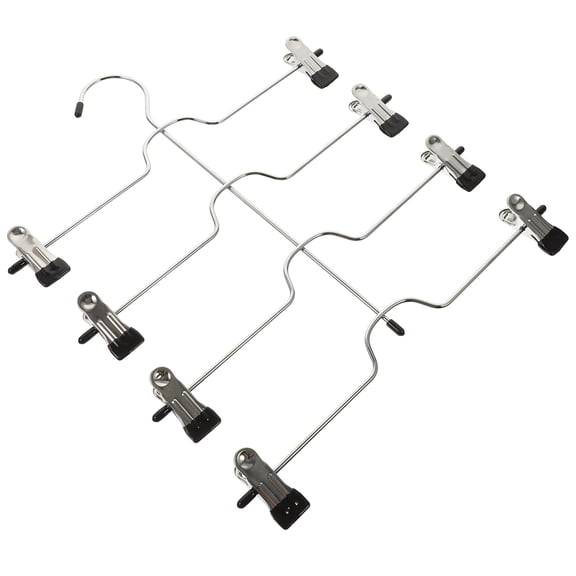BESTYASH Clothes Hanger with Clips Metal Multi Layer Design for Skirts Pants and Socks Storage