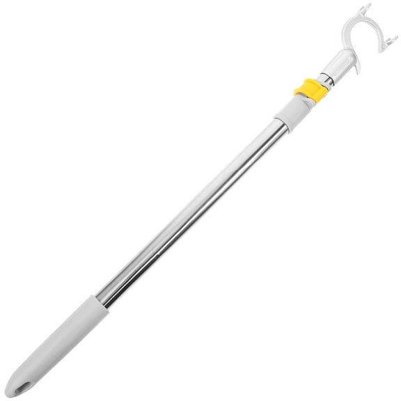 Clothes Hanger Support Rod Hooks Clothes Rail Ceiling Hook Clothesline Pole Stick Retractable Clothing Pole