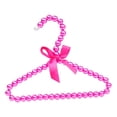 thumbnail image 1 of Clothes Hanger With Bow, Decorative Pearl Rack For Home Wardrobe, Elegant Clothing Organizer (Hot Pink), 1 of 9