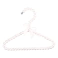 thumbnail image 1 of Clothes Hanger With Bow, Decorative Pearl Rack For Home Wardrobe, Elegant Clothing Organizer (White), 1 of 9