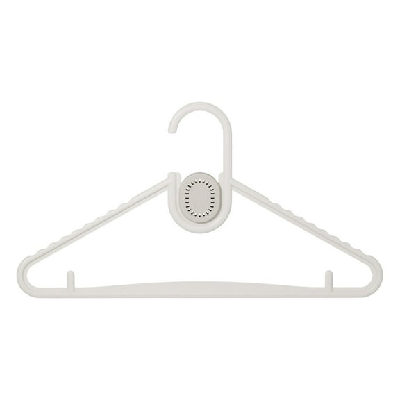 Clothes Hanger with Fragrances Diffuser for Home Use, Space Saving Garment Rack, Drying Shoulder Savers Aromatherapy Hanger, 15.7X8.4In(White)