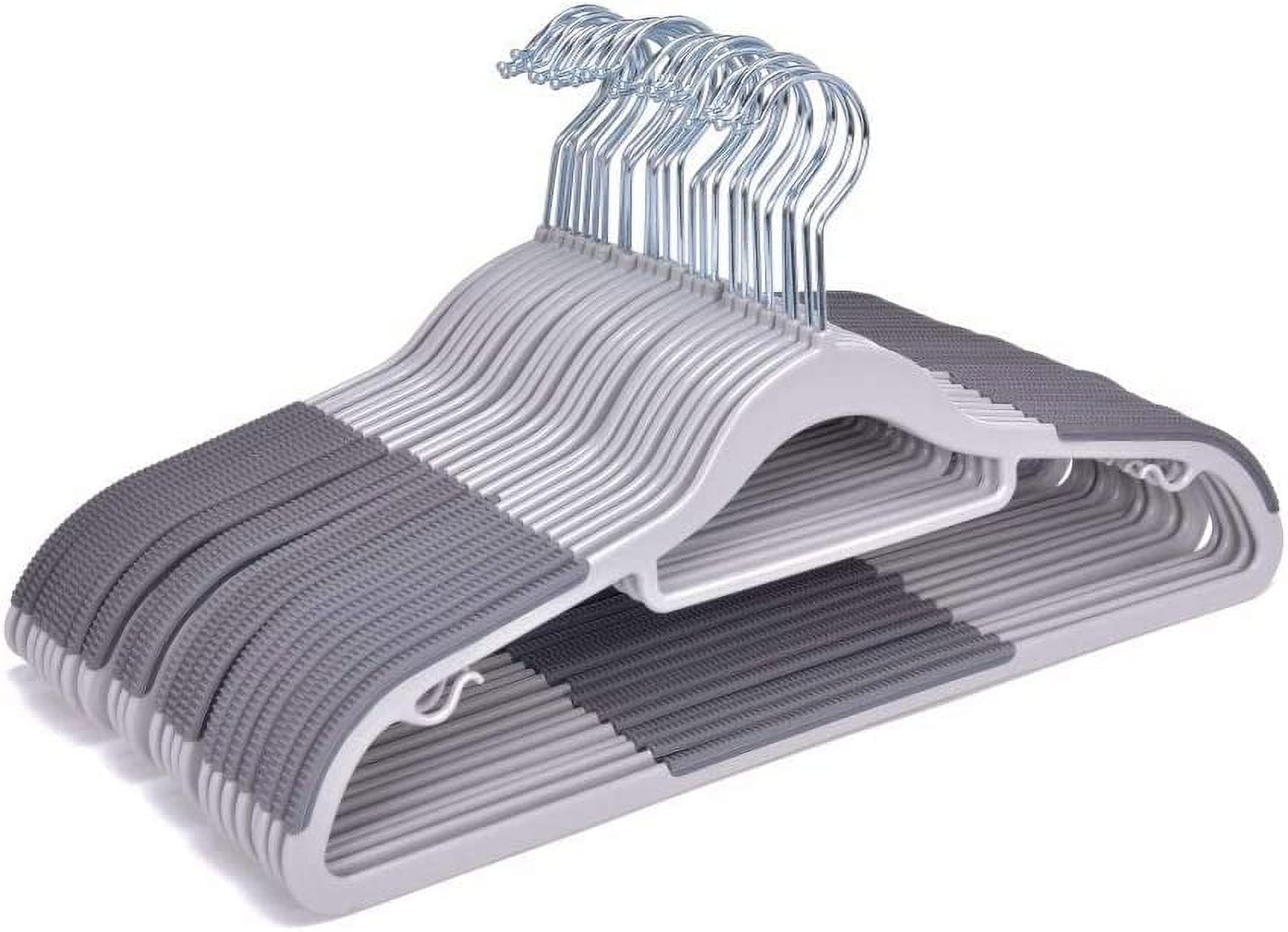 Clothes Hangers 200 Pack NonVelvet Plastic Hangers For Clothes