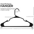 thumbnail image 1 of Clothes Hangers 30 Pack - Plastic Hangers Space Saving - Durable Coat Hanger with Shoulder Grooves (Black), 1 of 5