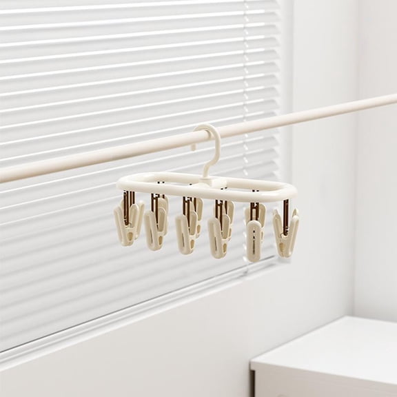 Clothes Hangers, Closet Organizer, Folding Portable Design, Plastic Material, Sturdy Daily Use Build, for Space Optimization in Small Closets, A