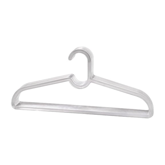 Clothes Hangers, Heavy Duty Coat Hanger, Clear Acrylic Hanger, Non-slip Short Neck Hanger for Closet, Space Saving Slim Hanger for Suit, T-shirt, Jacket, Dress, Blouse
