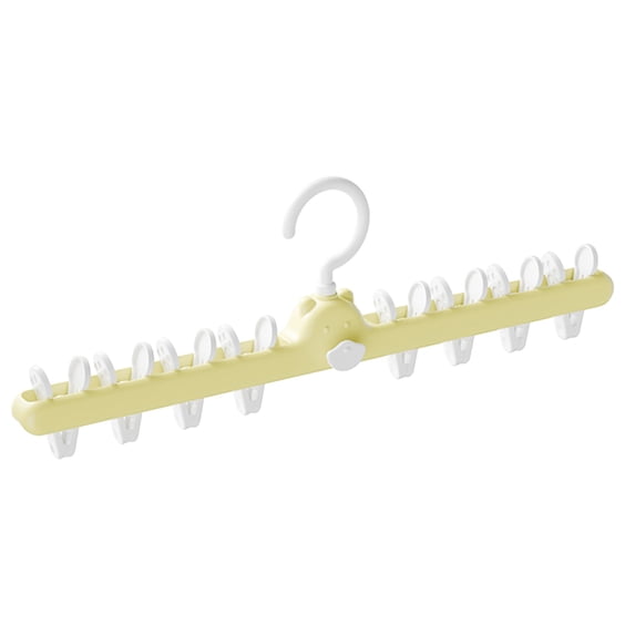 Clothes Hangers for Pants, Tyeign Multi Functional Drying Rack with 8 Clips - for Family Outdoor Travel, Portable Clothes Drying Clothes Hanger Over Door Clothes Hangers Non Slip
