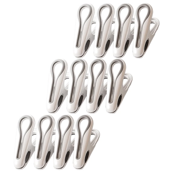 Clothes Hangers with Clips Plastic Multifunctional Traceless Windproof Household Clothes-Drying Clip for Sheets Clips Keeping Sheets Place Heavy Duty