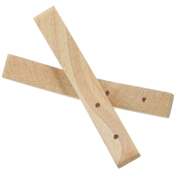 ifundom Wooden Coat Hooks Light Yellow 2 Pack Easy to Install Wall Mounted Home Organization