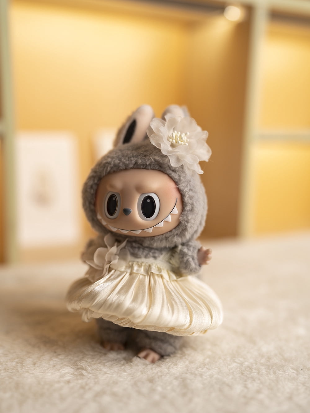 Handmade Crochet Doll Clothes Set For 17cm Dolls - 3-Piece Outfit With Accessories, Premium Quality (Style C)