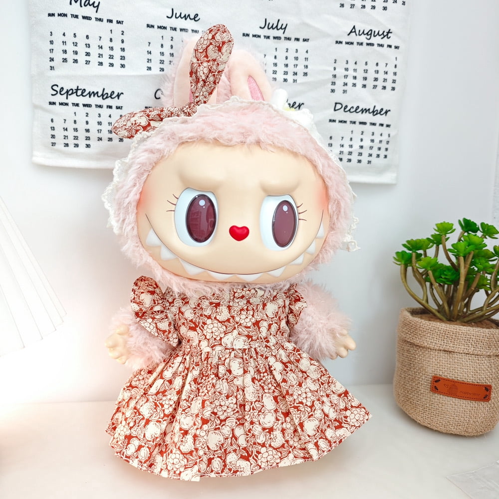 Handmade Crochet Doll Clothes Set For 17cm Dolls - 3-Piece Outfit With Accessories, Premium Quality (Style C)