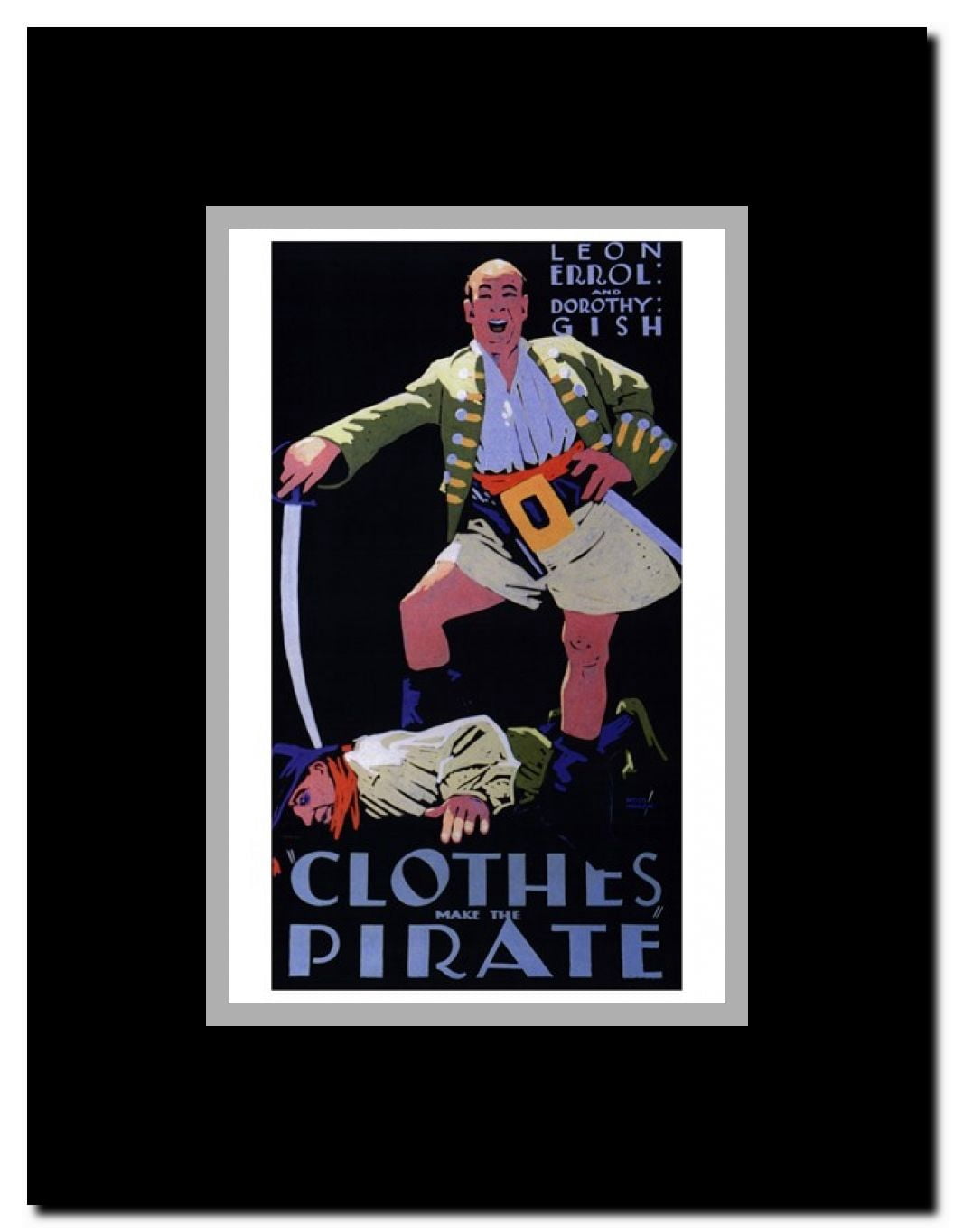Clothes Make the Pirate Framed Movie Poster
