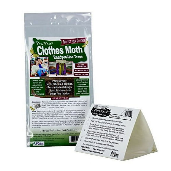 Clothes Moth Traps - Ready to Use - 1 package of 2 traps