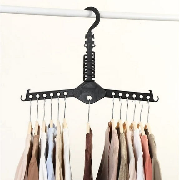 Clothes Multi Hanger Space Saving Folding Hook Hanging Wardrobe Organiser