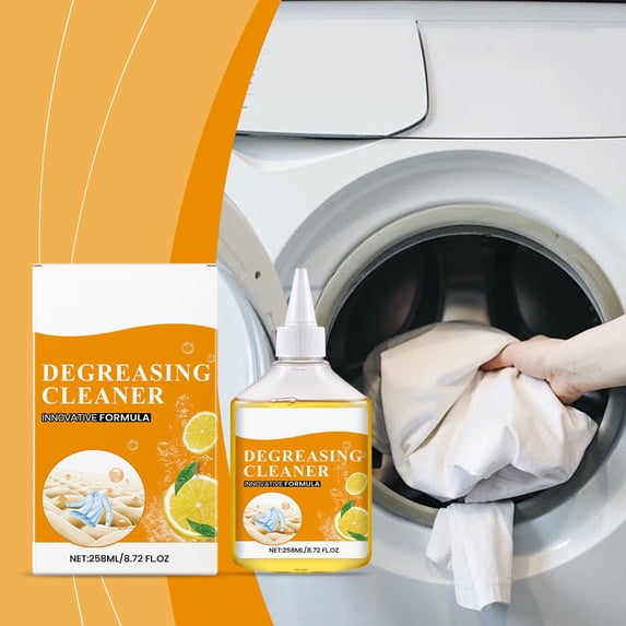 Clothes Oil Stain Remover | Grease & Food Stain Cleaner for Fabrics | Mild Detergent for Cotton Polyester Linen | Tough Spot Treatment | 258ml Bottle | Clothing Care Solution