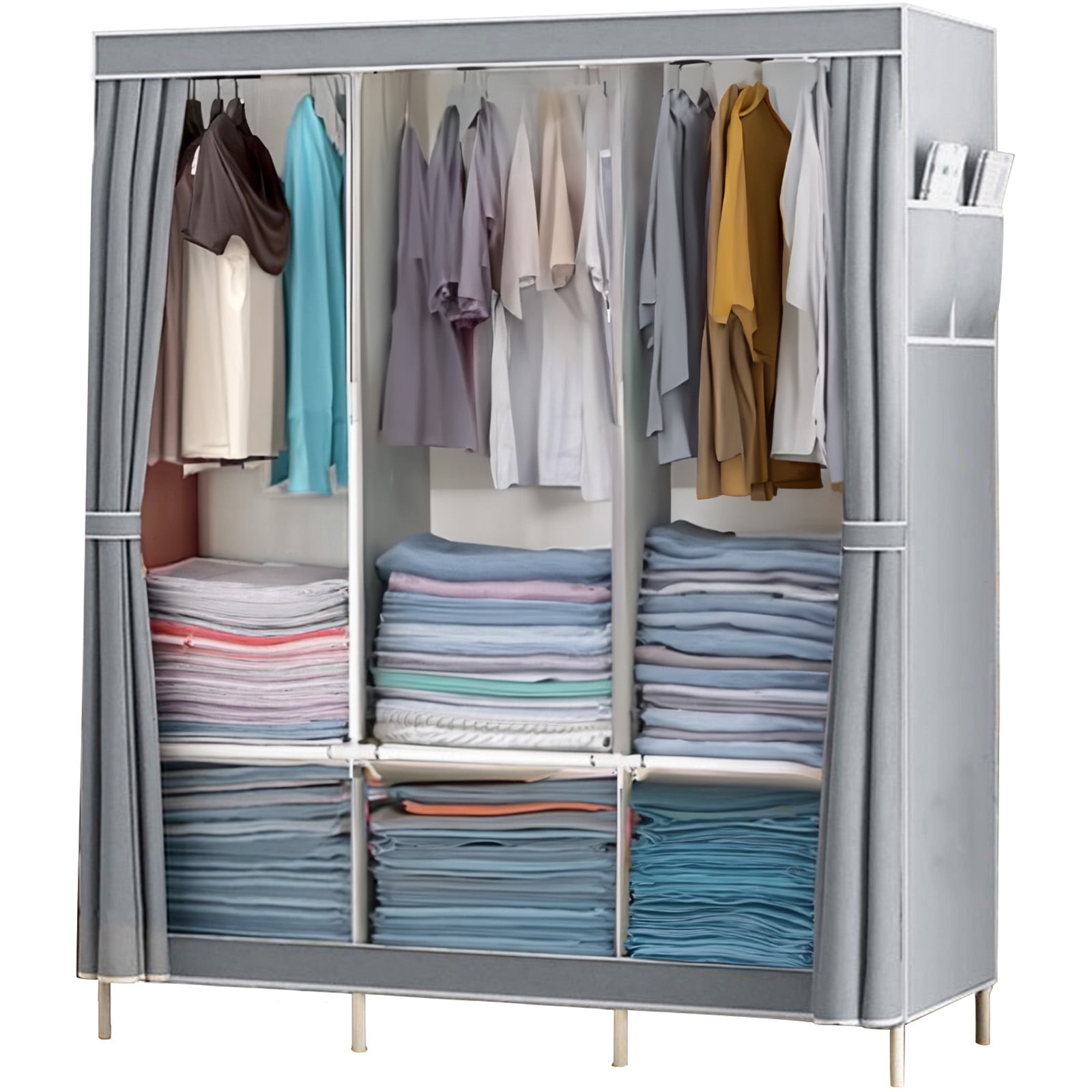 Clothes Organizer Closet Storage Garment Rack Large Size Wardrobe ...