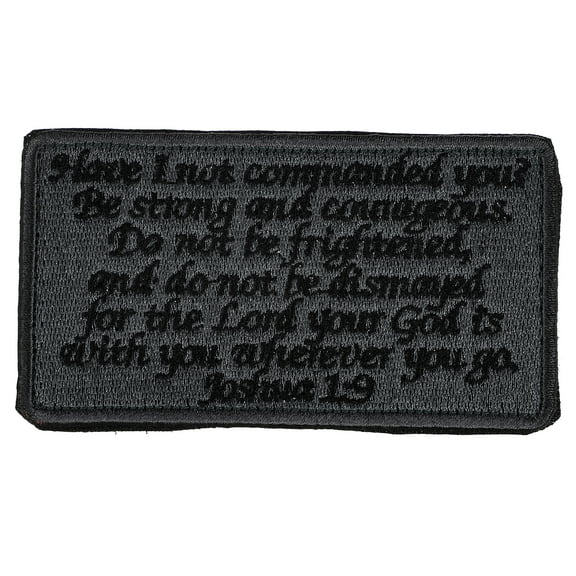 OUNONA Bible Sayings Arm Band Patch Grey Cloth for DIY Decoration and Repair