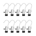 thumbnail image 1 of Clothes Pins 10-Pack Laundry Hook Hangers Clothes Hanger Clips for Closet Organizer Socks Towels Clips Heavy Duty Clothespins Bulk Clothes Hanger Clips for Wardrobe Travel Pants Socks Handbag (10), 1 of 9