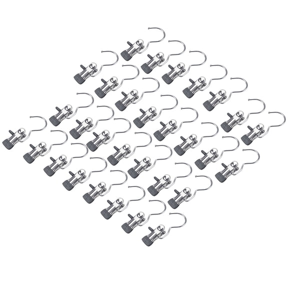 Clothes Pins 30-Pack Laundry Hook Hangers Clothes Hanger Clips for Closet Organizer Socks Towels Clips Heavy Duty Clothespins Bulk Clothes Hanger Clips for Wardrobe Travel Pants Socks Handbag (30)