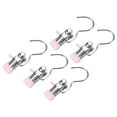 thumbnail image 1 of Clothes Pins 5-Pack Laundry Hook Hangers Clothes Hanger Clips for Closet Organizer Socks Towels Clips Heavy Duty Clothespins Bulk Clothes Hanger Clips for Wardrobe Travel Pants Socks Handbag (5), 1 of 6