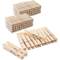 Clothes Pins Wooden Clothespins, 50 PCS 2.9 Natural Birchwood Close Pins,  Strong Springs Wood Clothespins with Storage Bag, Wooden Clothes Pins for  Laundry, Hanging Clothes, Classroom, Crafts : : Home & Kitchen
