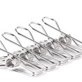 thumbnail image 1 of Clothes Pins for Laundry Clips - Heavy Duty Multipurpose Stainless Steel Clothespins Metal Wire Utility Clips Drying Pegs Clamps, 1 of 6