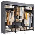 thumbnail image 1 of Clothes Rack, Clothing Rack with Cover Loads 795 LBS, Clothing Racks for Hanging Clothes, Portable Wadrobe Closet, Heavy Duty Garment Rack with Wire Shelves, 1 of 7