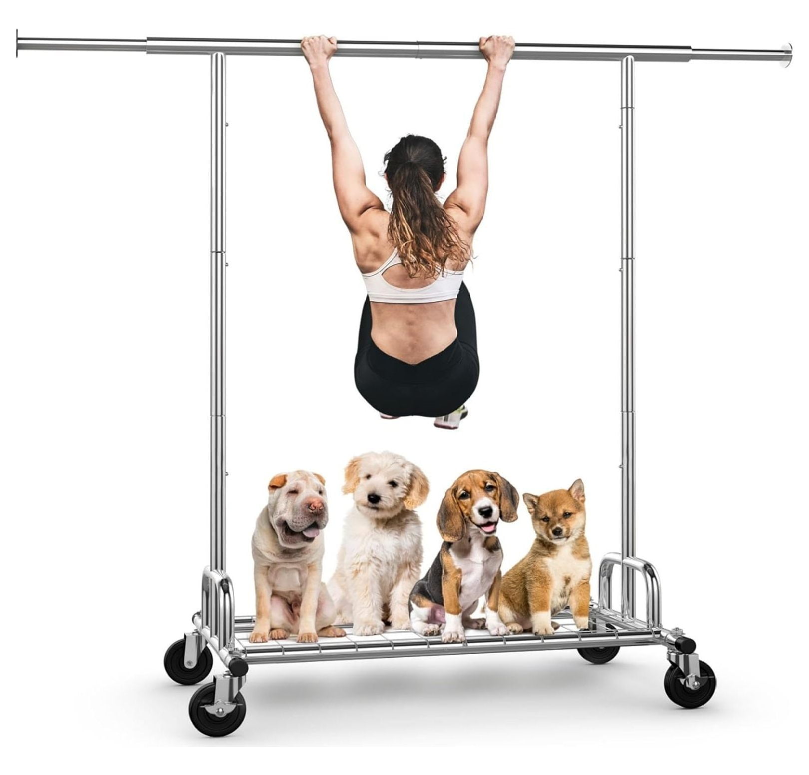 Clothes Rack, Clothing Racks for Hanging Clothes Heavy Duty Garment ...