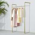 thumbnail image 1 of Clothes Rack, Gold Clothes Rack, Garment Display Rack 120x30x170cm, 1 of 7