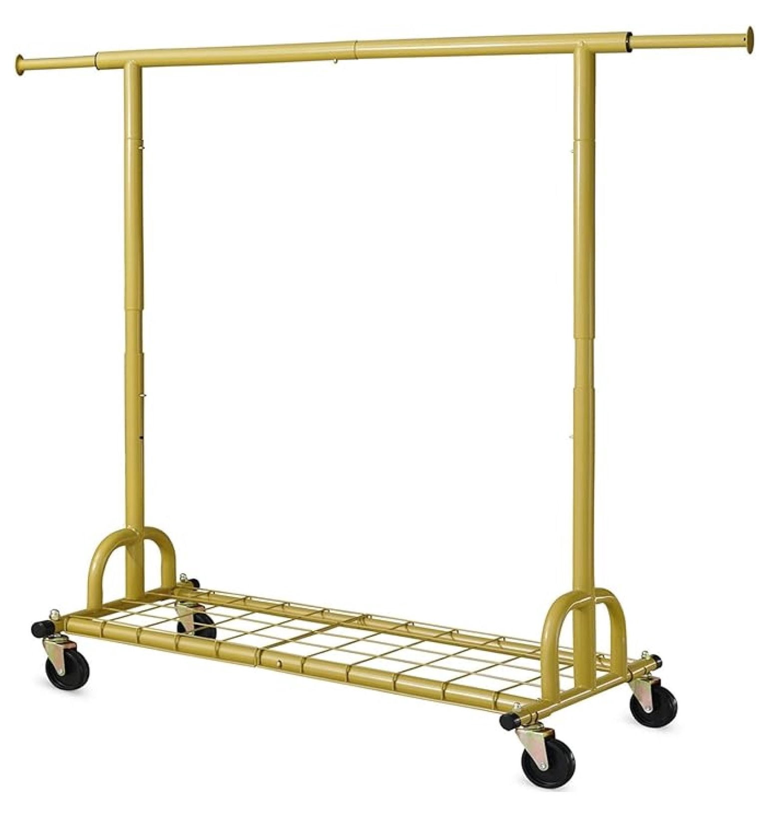 Clothes Rack Heavy Duty Clothing Rack Load 525 LBS, Collapsible Garment ...