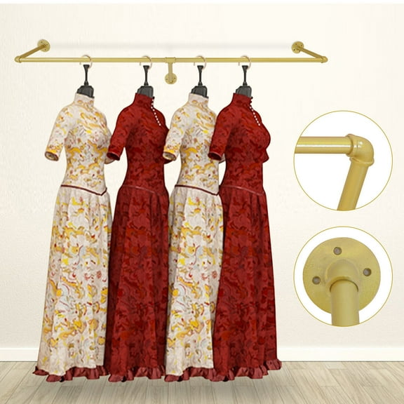 Clothes Rack, Wall Mounted Garment Rack, Hanging Clothes Rack for Clothing Stores in Shopping Malls, Children's Clothing Stores, Photo Studios, Dance Halls