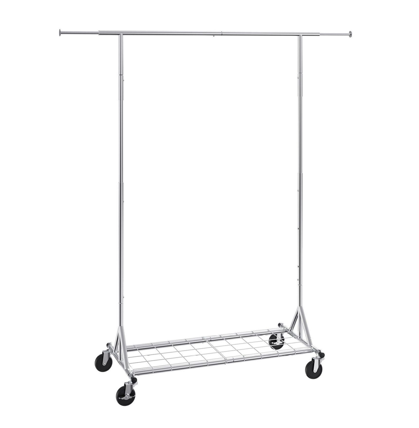 Clothes Rack with Wheels, Heavy Duty Garment Rack - 450lbs Capacity ...