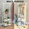 2PCS Heavy-Duty Garment Rack Z-Base Rolling Clothing Rack Clothes Rack ...