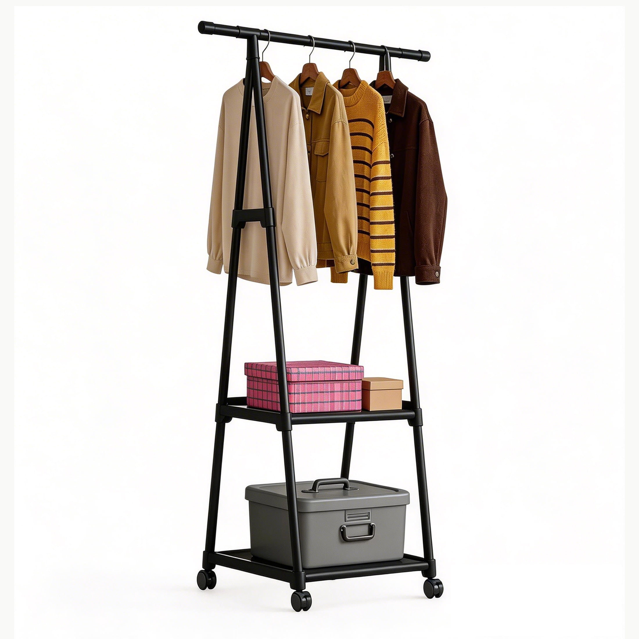 Mobile Clothes Racks HIOHA, Portable Clothes Rack, 63