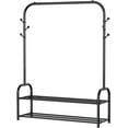 thumbnail image 1 of Clothes Rack for Storage and Organization, Portable Clothing Rack for Hanging Clothes, Garment Rack with Storage Shelves (Classical, Black), 1 of 12