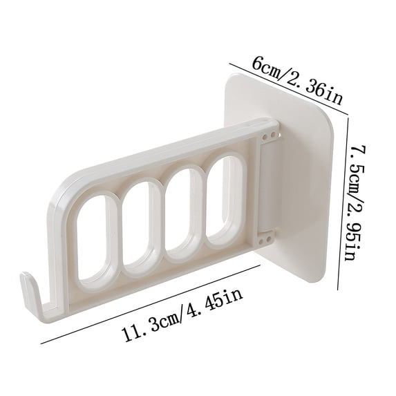 Clothes Racks for Hanging Clothes, Foldable Non-Marking Hanger Hook with 5Kg Capacity for Wall Hanging Storage, Space Saving Hangers for Clothes