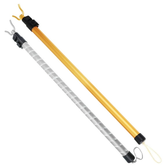 Clothes Rail Aluminum Alloy Dry Rack Retractable Clothing Pole Clothesline Sticks for Home 2 Pcs