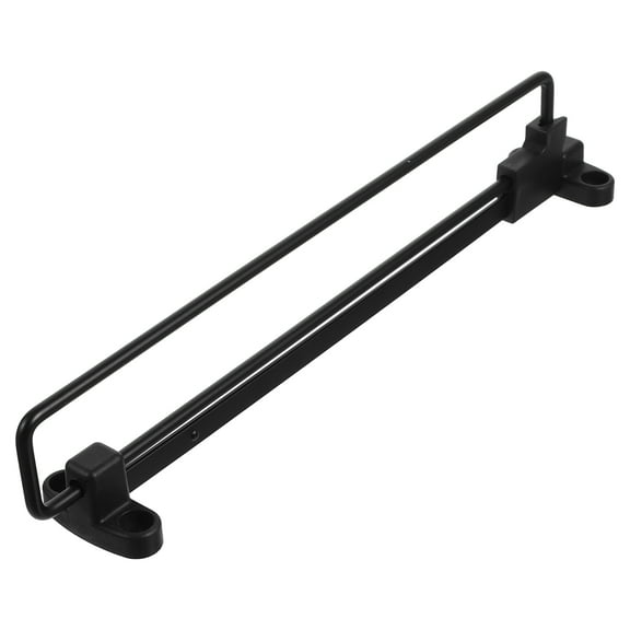 12 Inch 30cm Extending Retractable Closet Rod for Clothes Towels Pants Black Telescopic Wardrobe Rail 1 Set