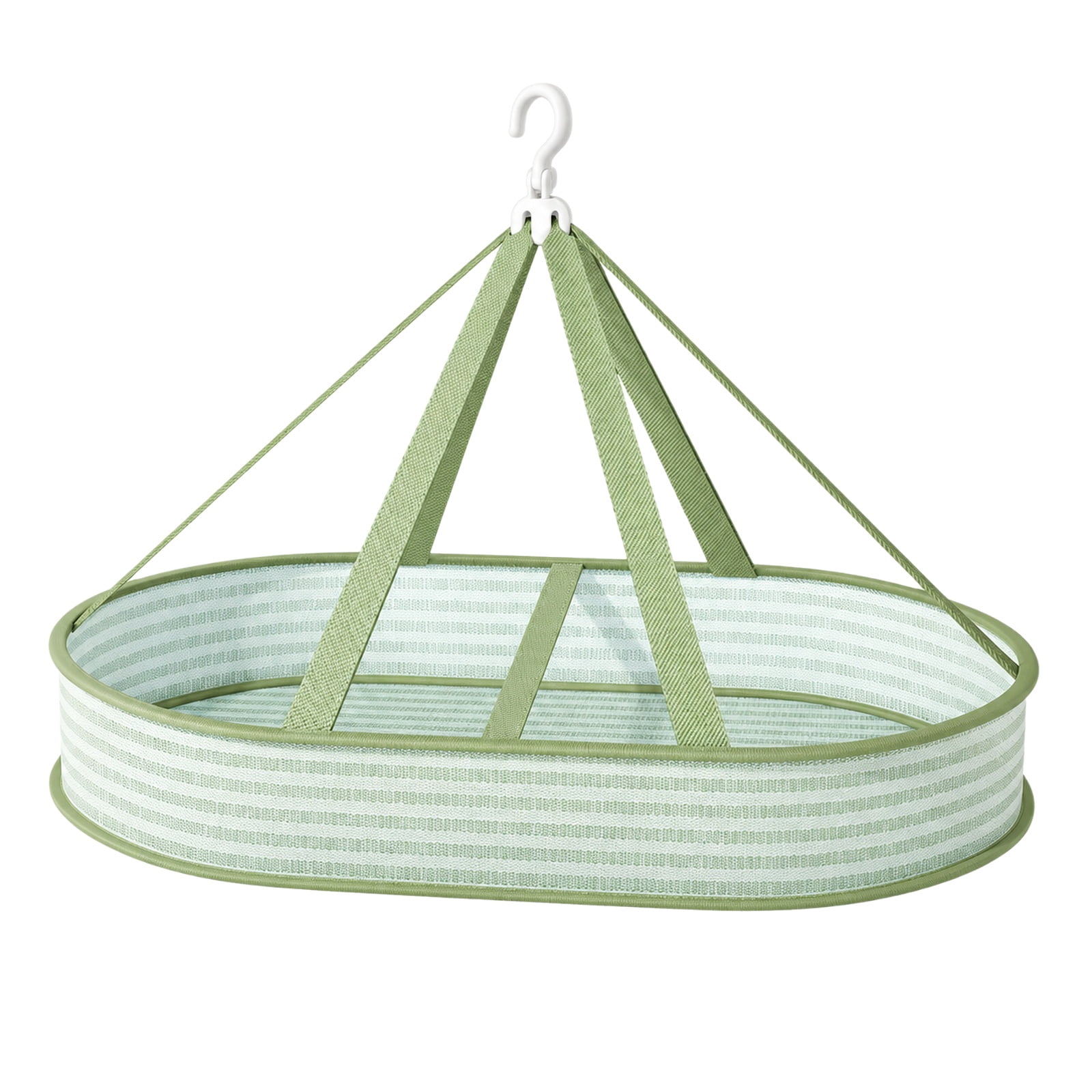 Water Distribution Platform Clothes Rod Sweater Drying Rack with Suspended Netted Support, Keeping ...