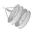 Water Distribution Platform Clothes Rod Sweater Drying Rack with Suspended Netted Support, Keeping ...