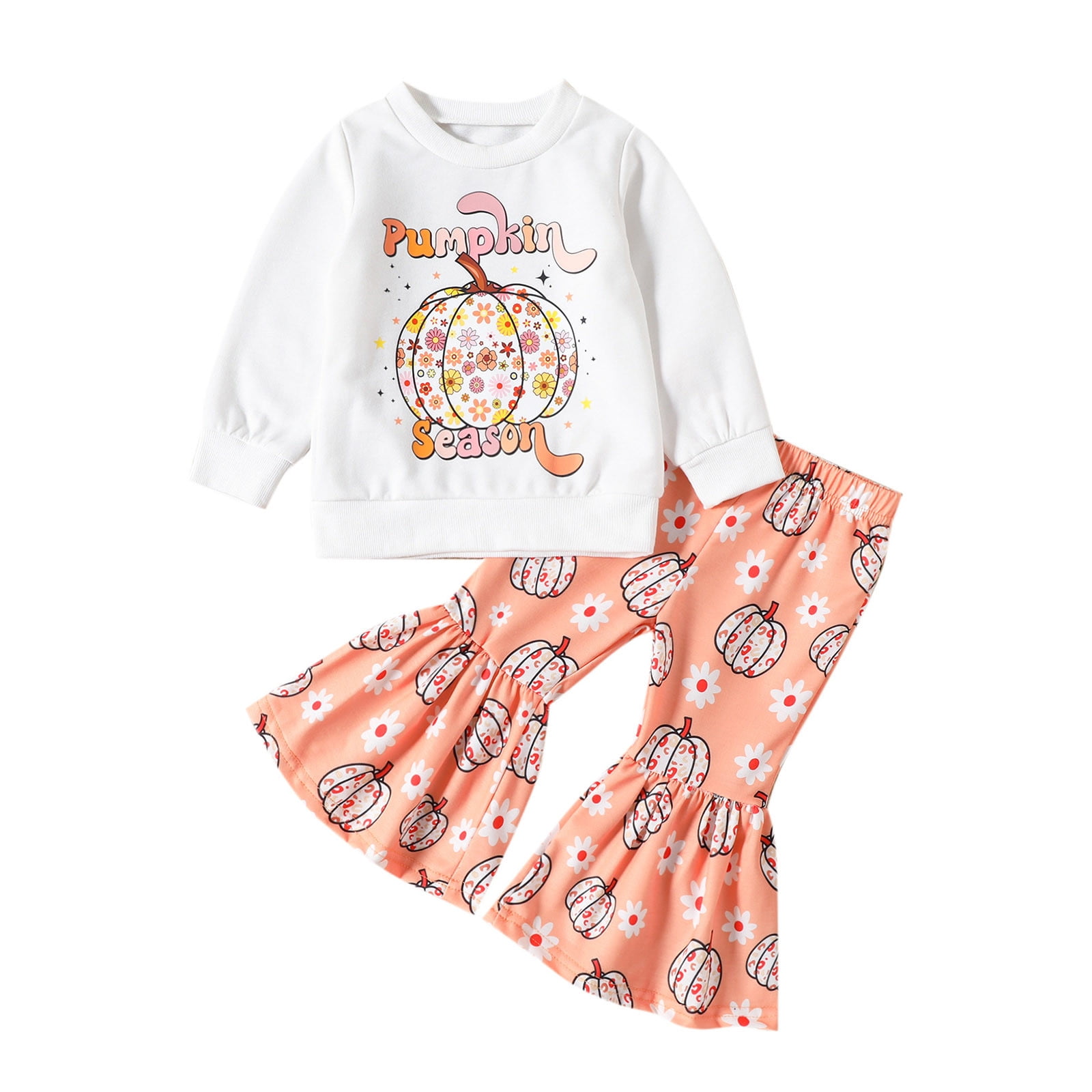 Clothes Set For Toddler Baby Girl Toddler Girls Long Sleeve Cartoon